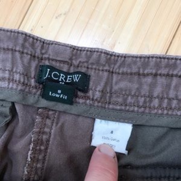 J. Crew Brown Cotton Capris, 8. - Picture 2 of 3